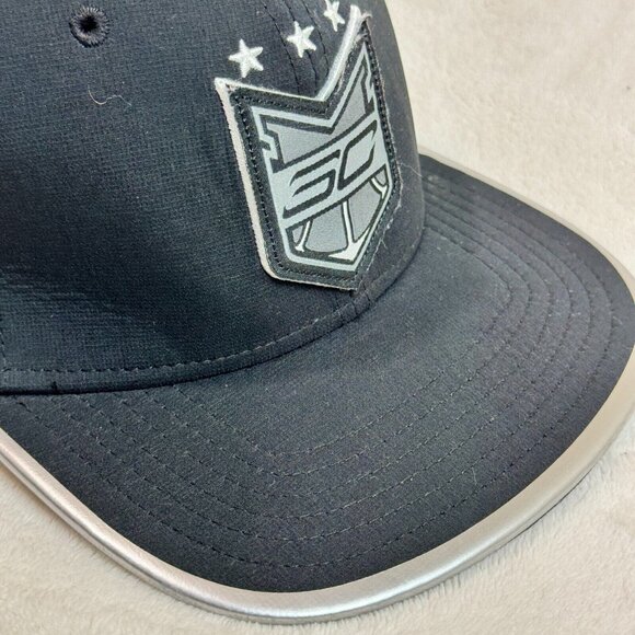 Under Armour SC30 Stephen Curry  Snapback Hat Black/Silver Cap One Size - Picture 4 of 16